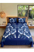 Hand Painted Rayon Bedsheet Set King Size Hand Painted Rayon Bedsheet Set King Size